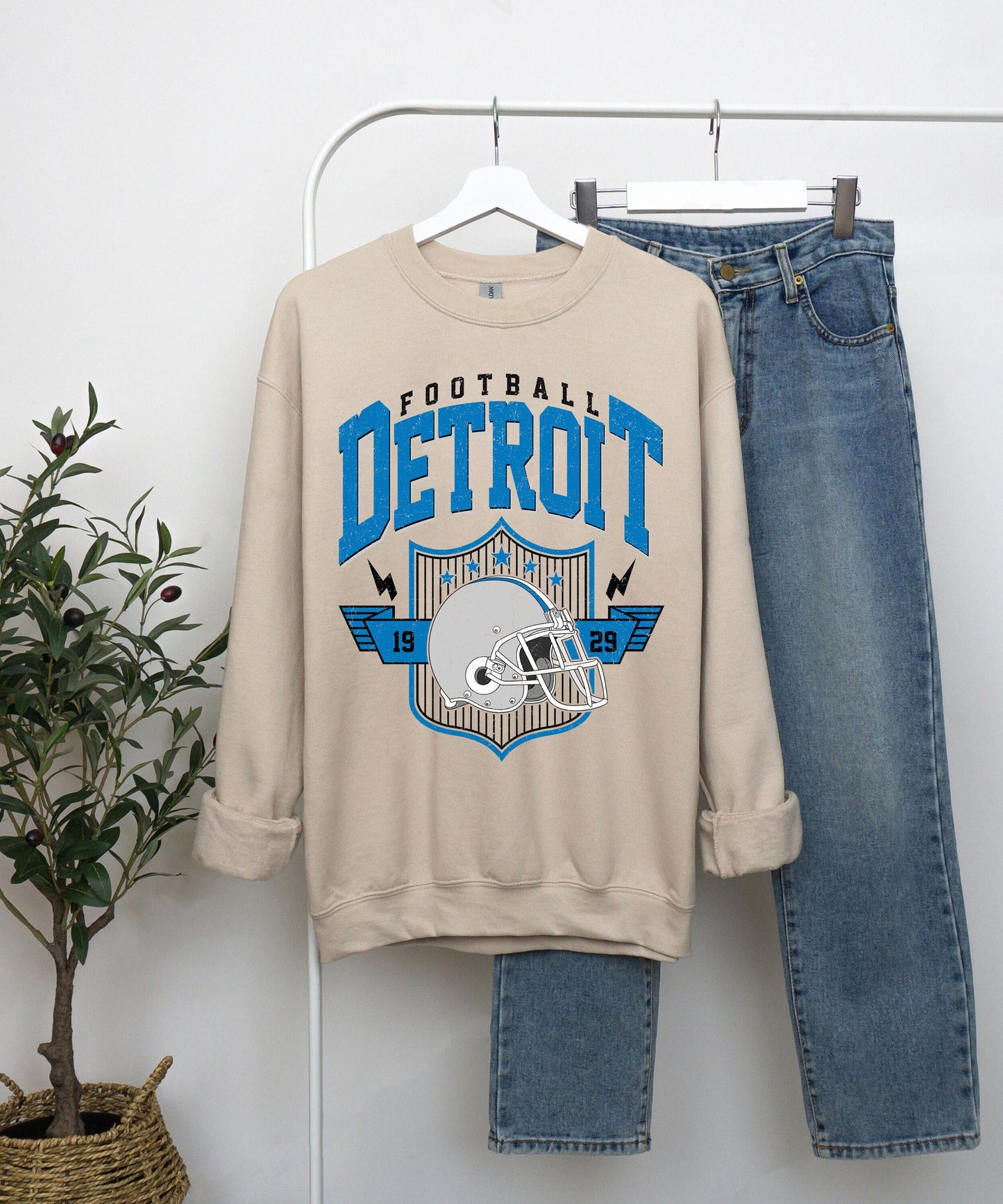 Detroit Football Shirt, Vintage Style Detroit Football shirt, Super Bowl Shirt, Sunday Football, Detroit Football Sweatshirt