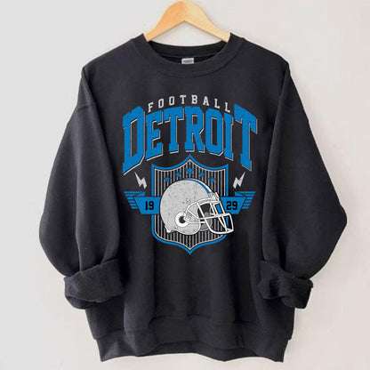 Detroit Football Shirt, Vintage Style Detroit Football shirt, Super Bowl Shirt, Sunday Football, Detroit Football Sweatshirt