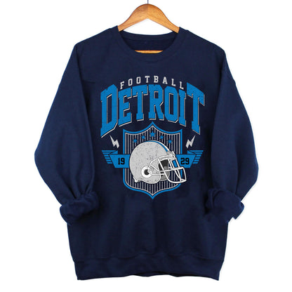 Detroit Football Shirt, Vintage Style Detroit Football shirt, Super Bowl Shirt, Sunday Football, Detroit Football Sweatshirt