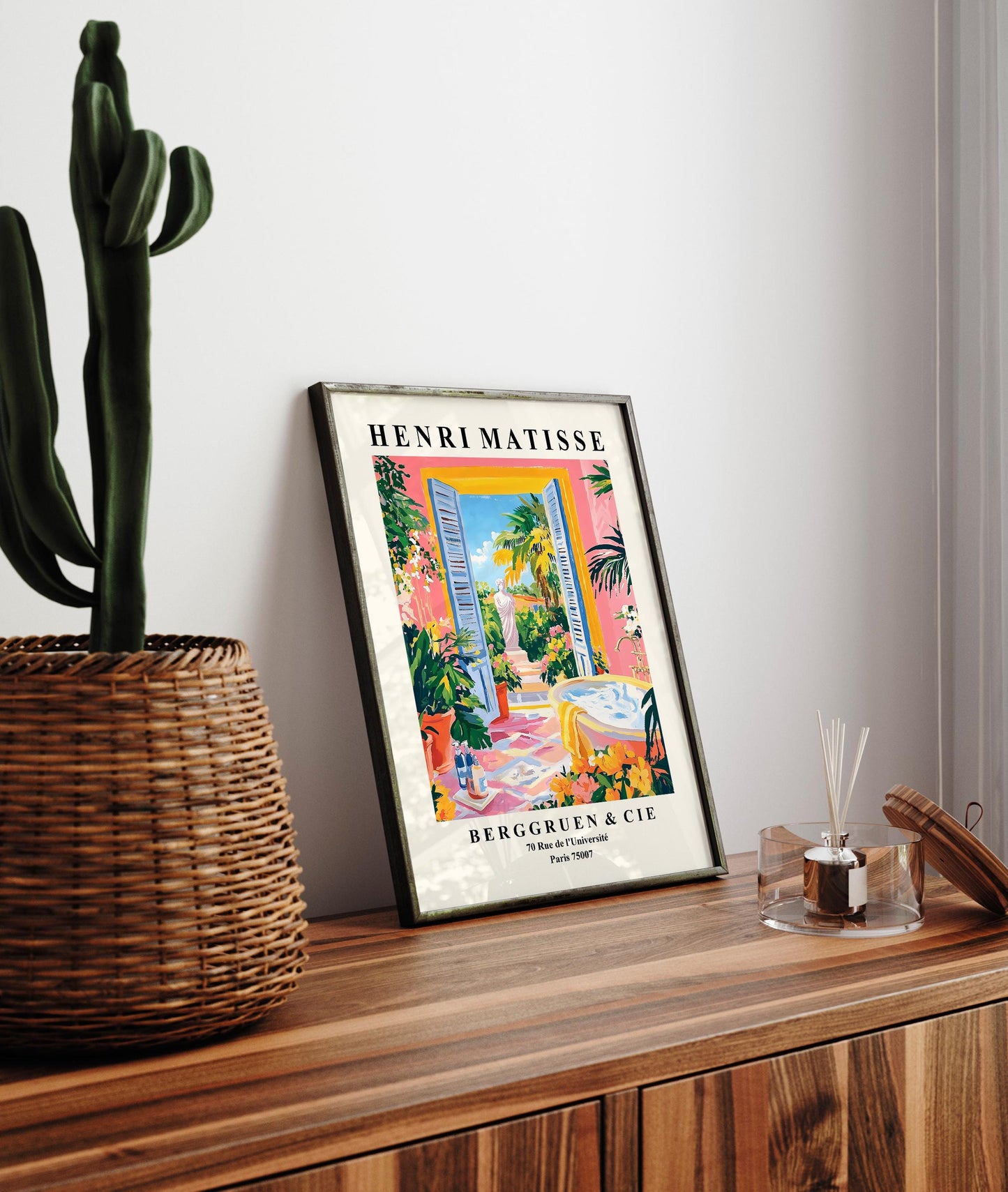 Henri Matisse Inspired Bathroom Print: Tropical Maximalist Decor