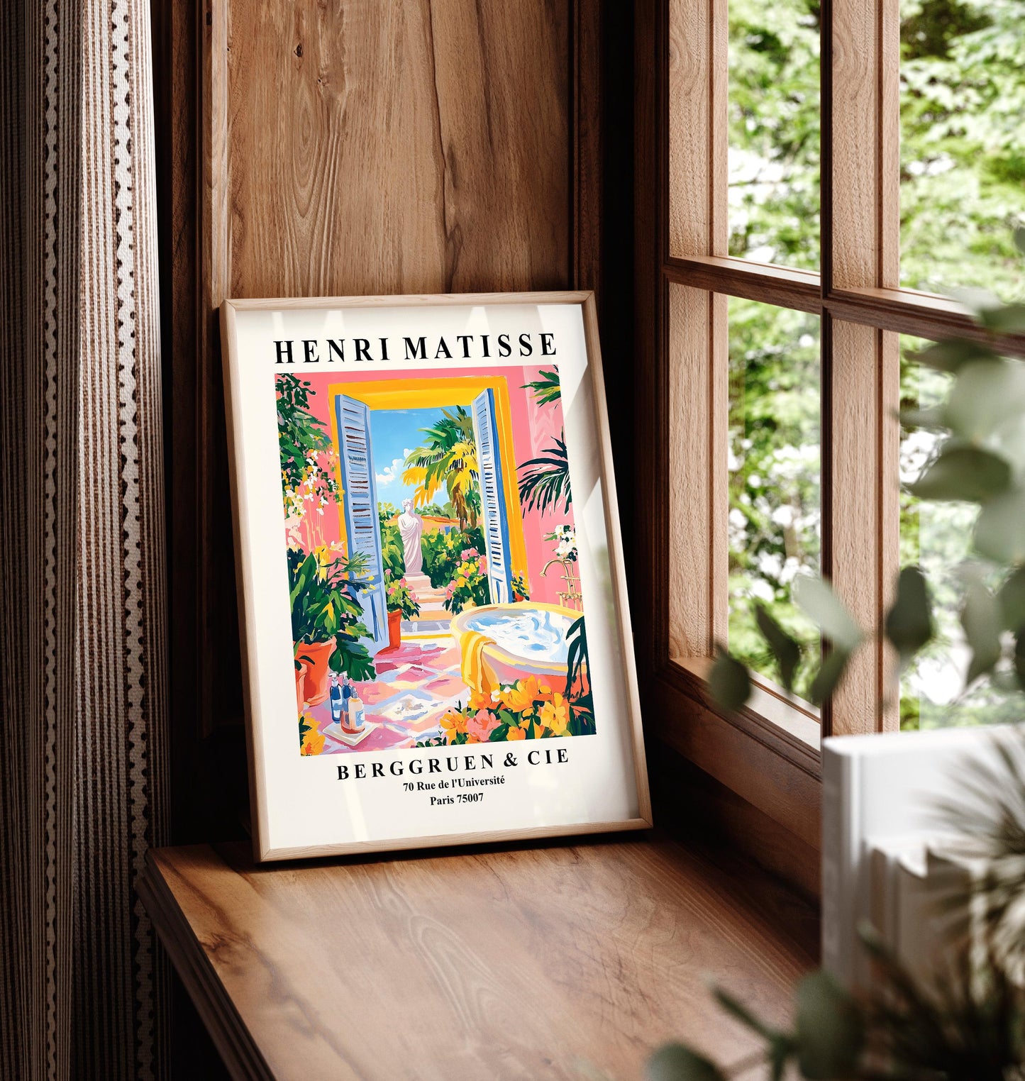 Henri Matisse Inspired Bathroom Print: Tropical Maximalist Decor