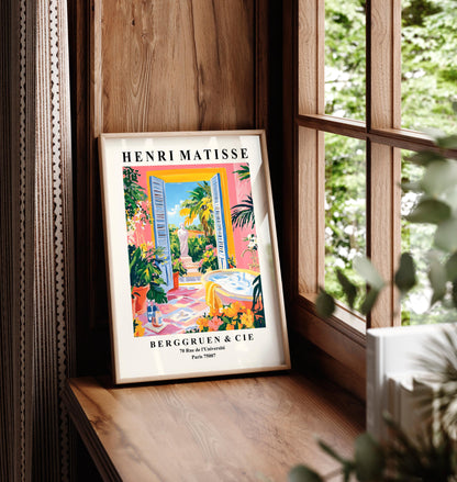Henri Matisse Inspired Bathroom Print: Tropical Maximalist Decor