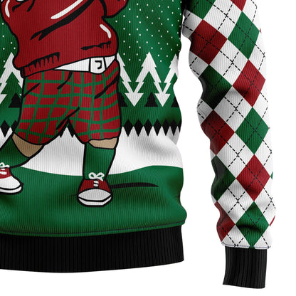Golfer Santa Ugly Christmas Sweater: Retro Golf Lover Sweatshirt