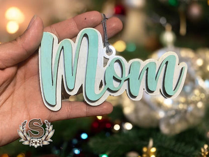 Personalized Wooden Name Ornament-Holiday Gift-Christmas name Ornament- Custom Hand-Painted Christmas Ornament-Custom Name Décor