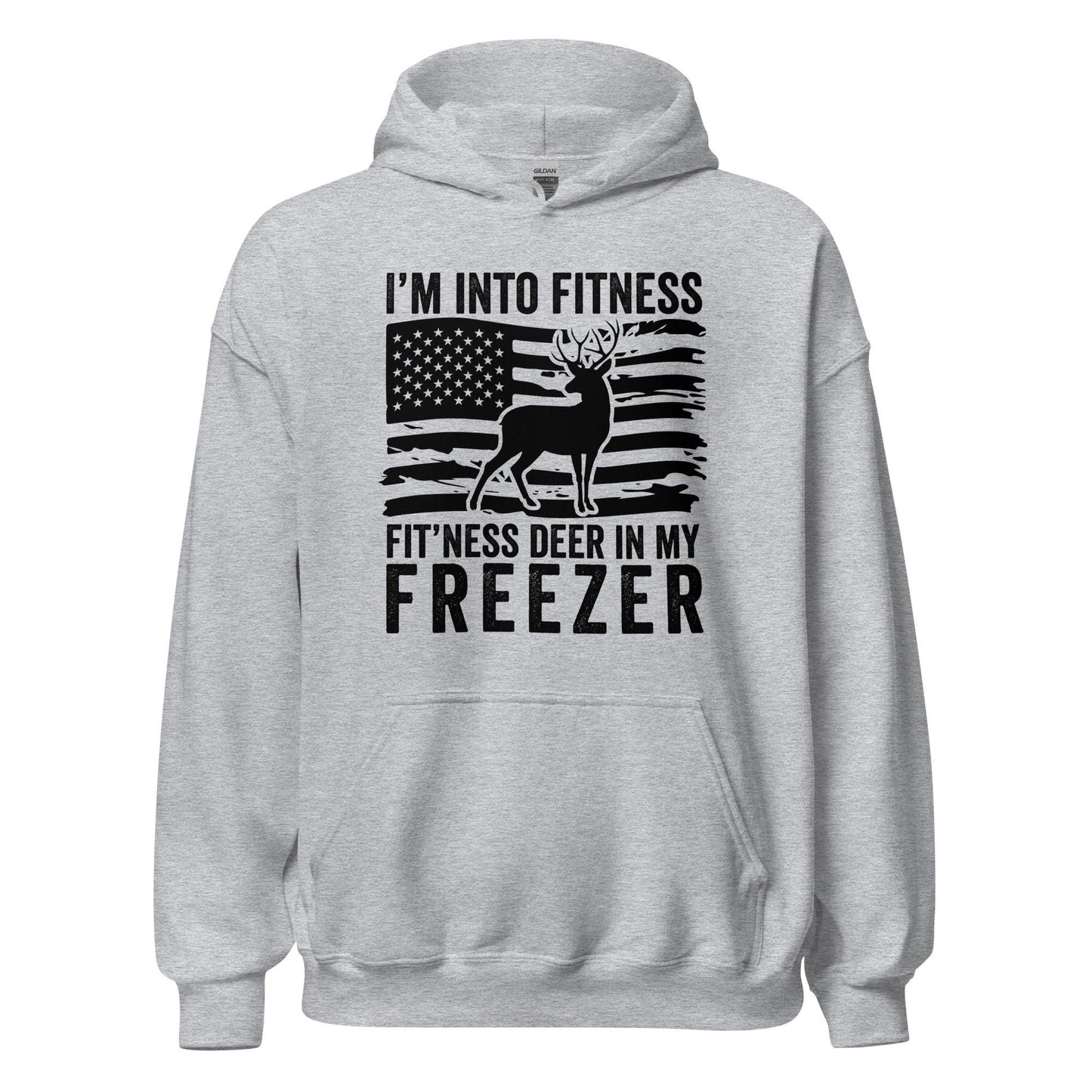 Deer hunting hoodie, Hunting hoodie, Deer in my freezer Hoodie, hunting gifts for men, gifts for hunters, hunting American flag