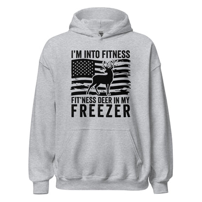 Deer hunting hoodie, Hunting hoodie, Deer in my freezer Hoodie, hunting gifts for men, gifts for hunters, hunting American flag