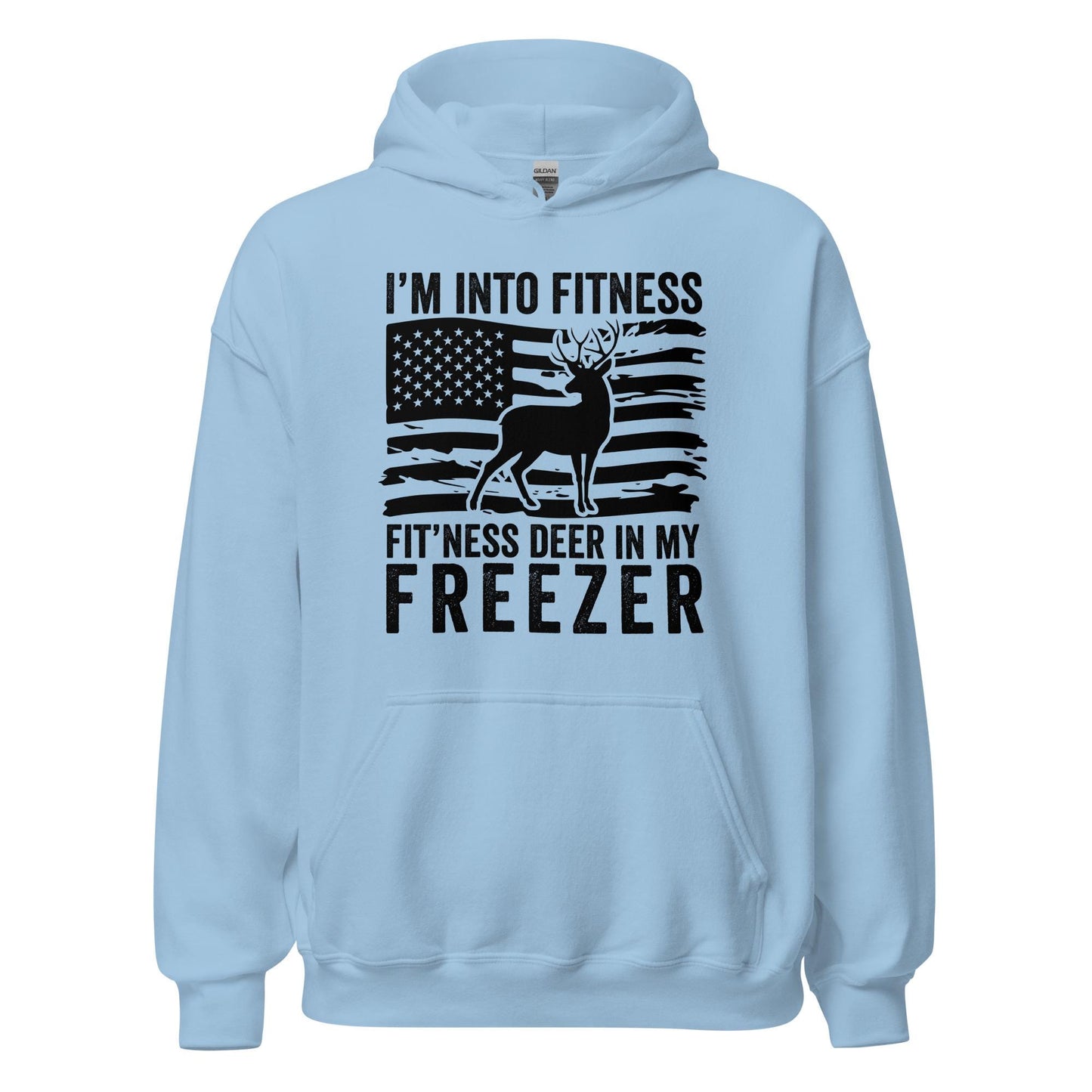 Deer hunting hoodie, Hunting hoodie, Deer in my freezer Hoodie, hunting gifts for men, gifts for hunters, hunting American flag