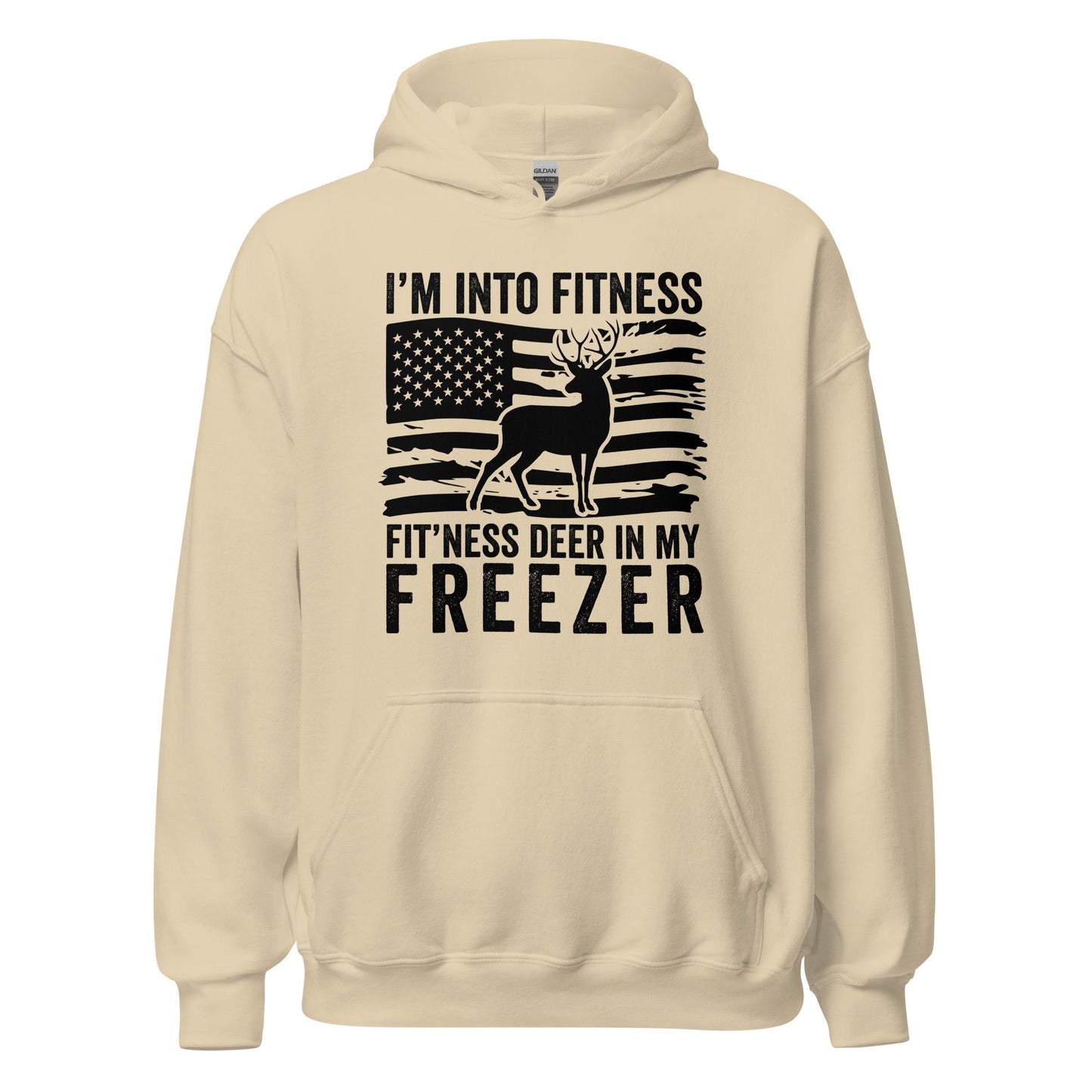 Deer hunting hoodie, Hunting hoodie, Deer in my freezer Hoodie, hunting gifts for men, gifts for hunters, hunting American flag