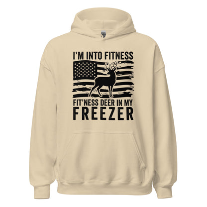 Deer hunting hoodie, Hunting hoodie, Deer in my freezer Hoodie, hunting gifts for men, gifts for hunters, hunting American flag