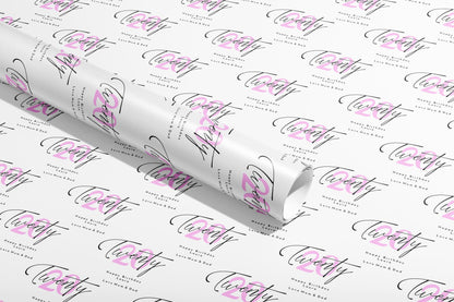Personalised Birthday Gift Wrap, Wrapping Paper, Your Age, Your Name, Customised, Any Age, Party, Paper, Your Age, Anniversary, Recycle, Eco