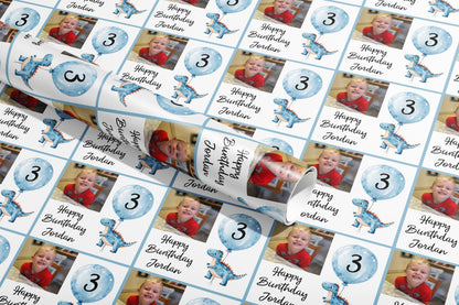 Personalised Birthday Gift Wrap, Wrapping Paper, Photos, Your Name, Customised, Wedding, Party, Paper, Your Age, Anniversary, Recycle, Eco