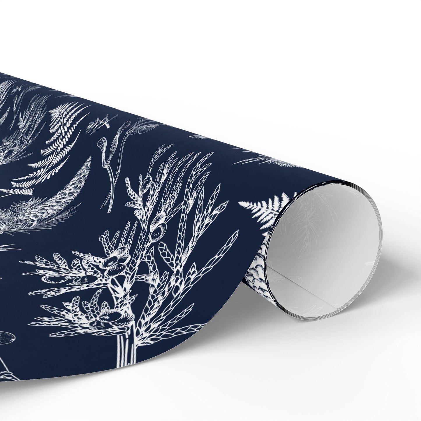 Blue Christmas Toile Holiday Gift Wrapping Papers | Christmas Toile Holiday Gift Wrap