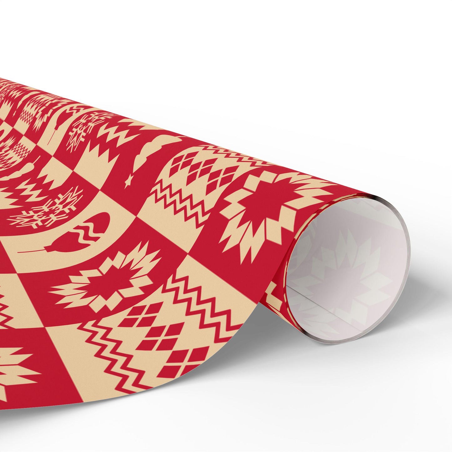 Christmas Pattern Holiday Gift Wrapping Papers - Christmas Pattern Holiday Gift Wrap Red