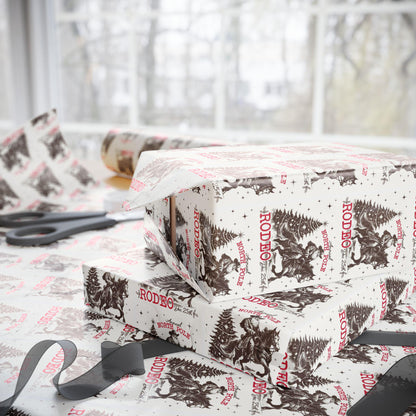 Vintage Cowboy Santa Gift Wrap Papers - Retro Western Christmas Gift wrapping - Nostalgic Santa Claus Wrapping paper