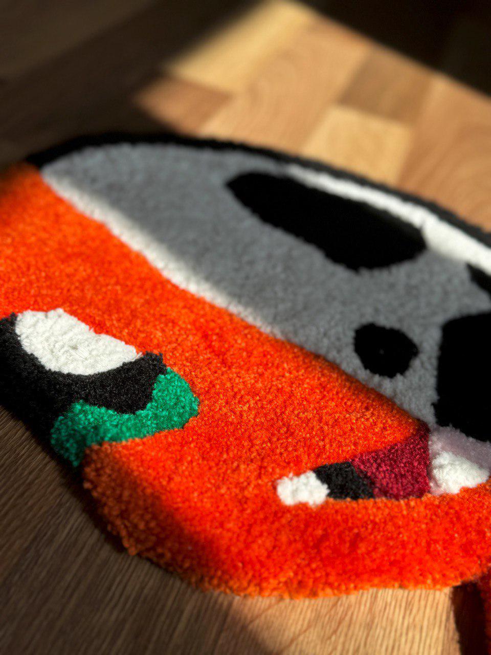 Custom 3D Skeleton anime rug Cute rug Tufted rug Handmade rug Cool rugs Rugs for bedroom Hypebeast rug Kids rug Gameboy rug Gaming decor