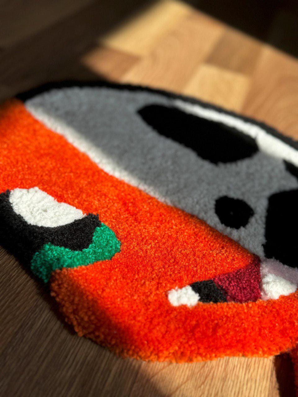 Custom 3D Skeleton anime rug Cute rug Tufted rug Handmade rug Cool rugs Rugs for bedroom Hypebeast rug Kids rug Gameboy rug Gaming decor