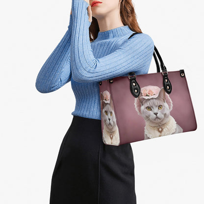 Victorian Lady Cat Bag Cute Crossbody Bag Unique Purse Cute Purse, Luxury Bag Vegan Leather Bags Printed Designer Bag