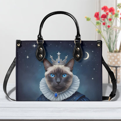 Stellar Queen Cat Bag Cute Crossbody Bag Unique Purse Cute Purse, Luxury Bag Vegan Leather Bags Printed Designer Bag