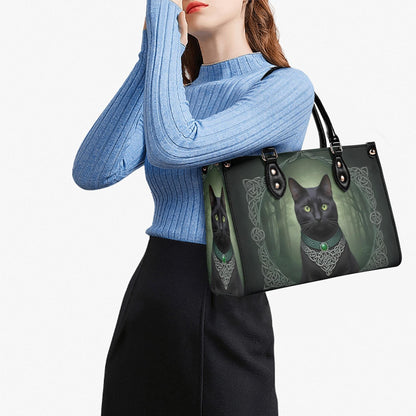 Celtic Mystic Cat Crossbody Bag - Unique Designer Purse, Cat Lover Gift for Women