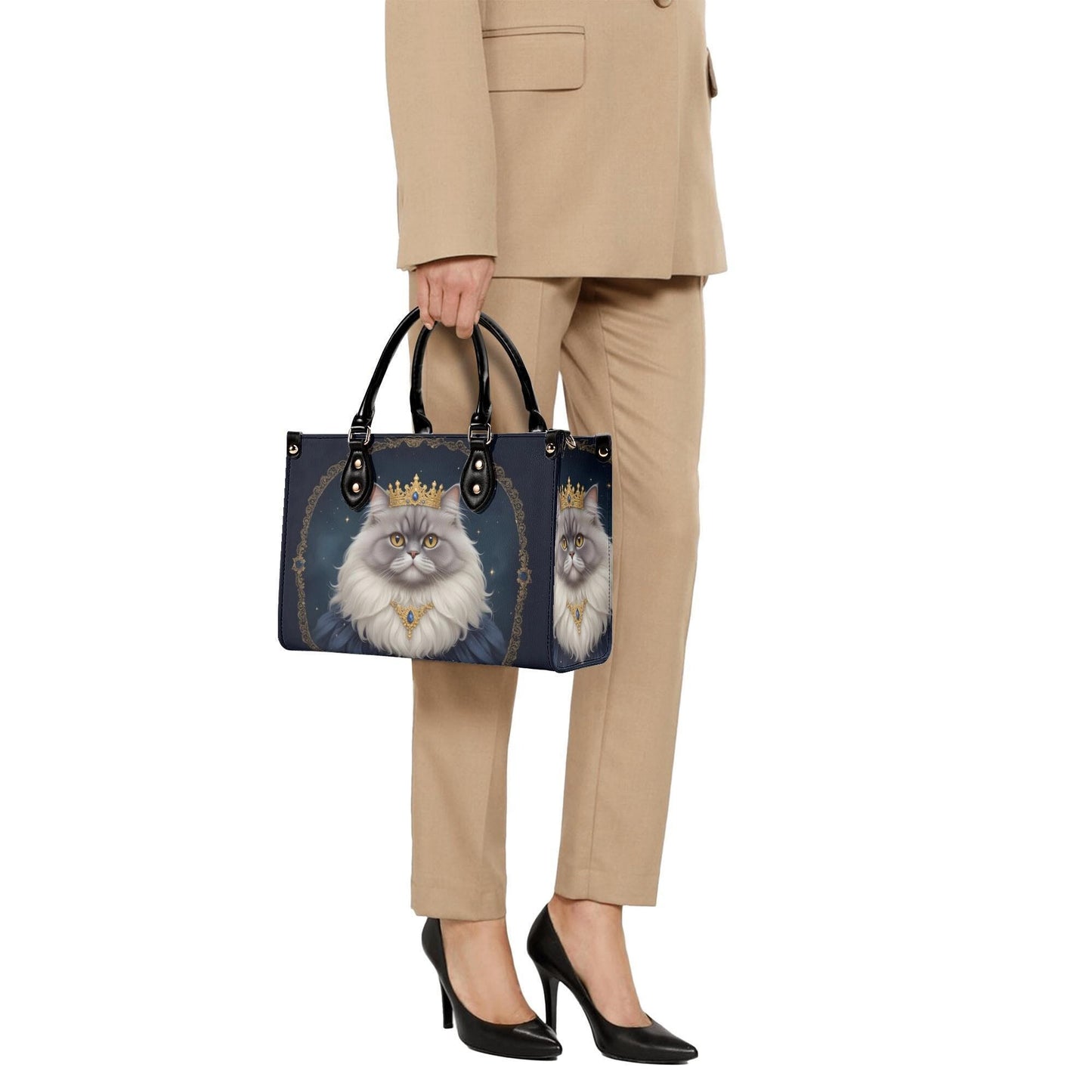 Celestial Duchess Cat Bag Cute Crossbody Bag Unique Purse Cute Purse, Luxury Bag Vegan Leather Bags Printed Designer Bag