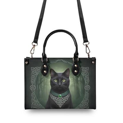 Celtic Mystic Cat Crossbody Bag - Unique Designer Purse, Cat Lover Gift for Women