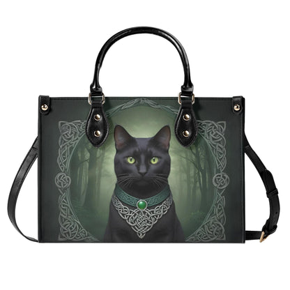 Celtic Mystic Cat Crossbody Bag - Unique Designer Purse, Cat Lover Gift for Women