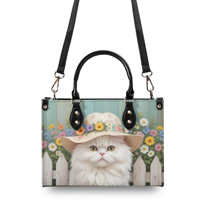 Gardener Cat Bag Cute Crossbody Bag Unique Purse Cute Purse, Luxury Bag Vegan Leather Bags Printed Designer Bag
