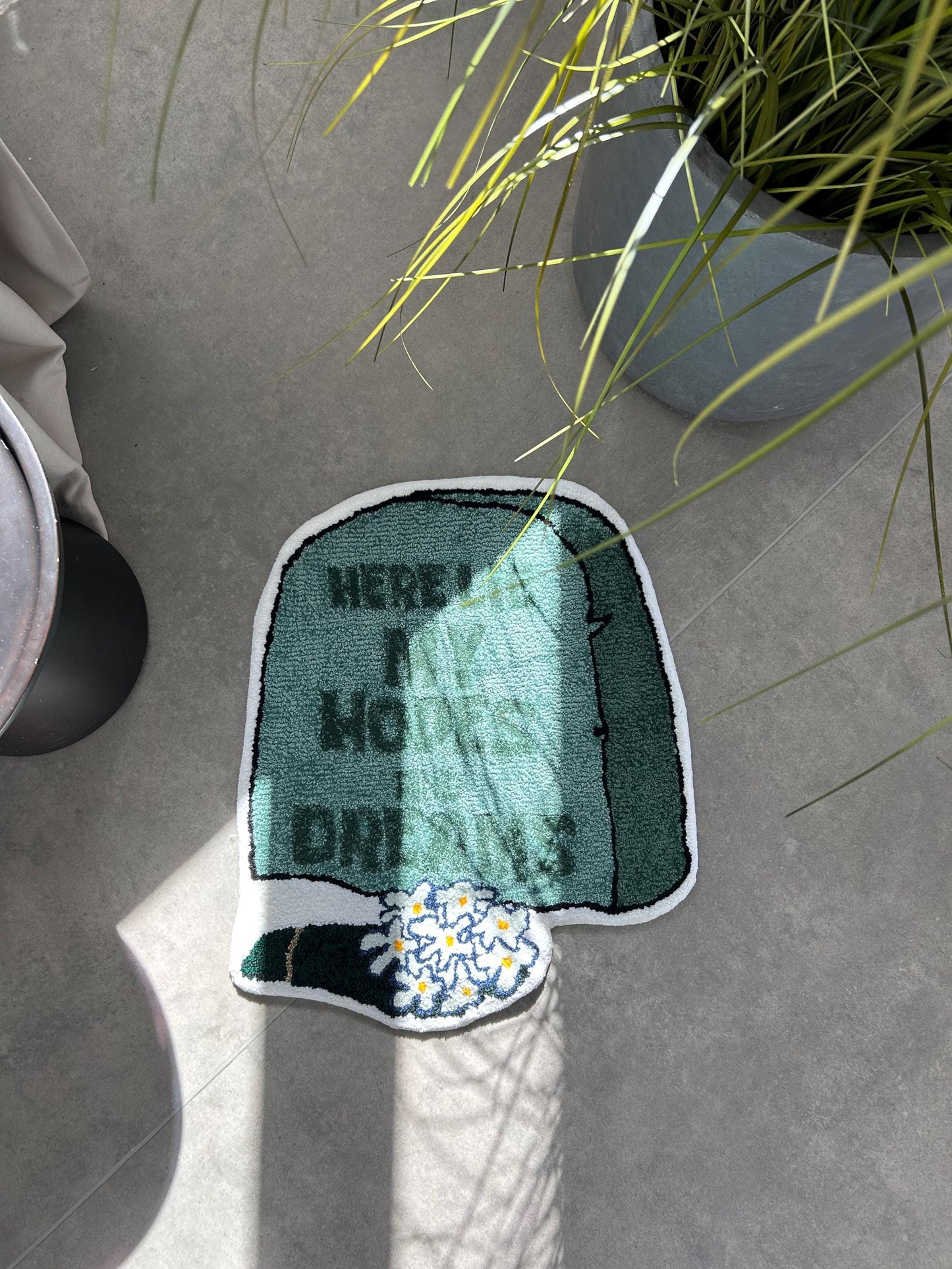 Handmade Cartoon Rug, Custom carpet, Funny gift