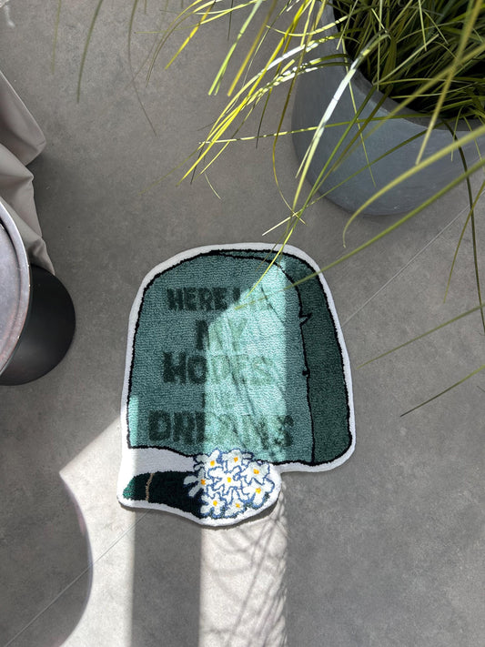 Handmade Cartoon Rug, Custom carpet, Funny gift