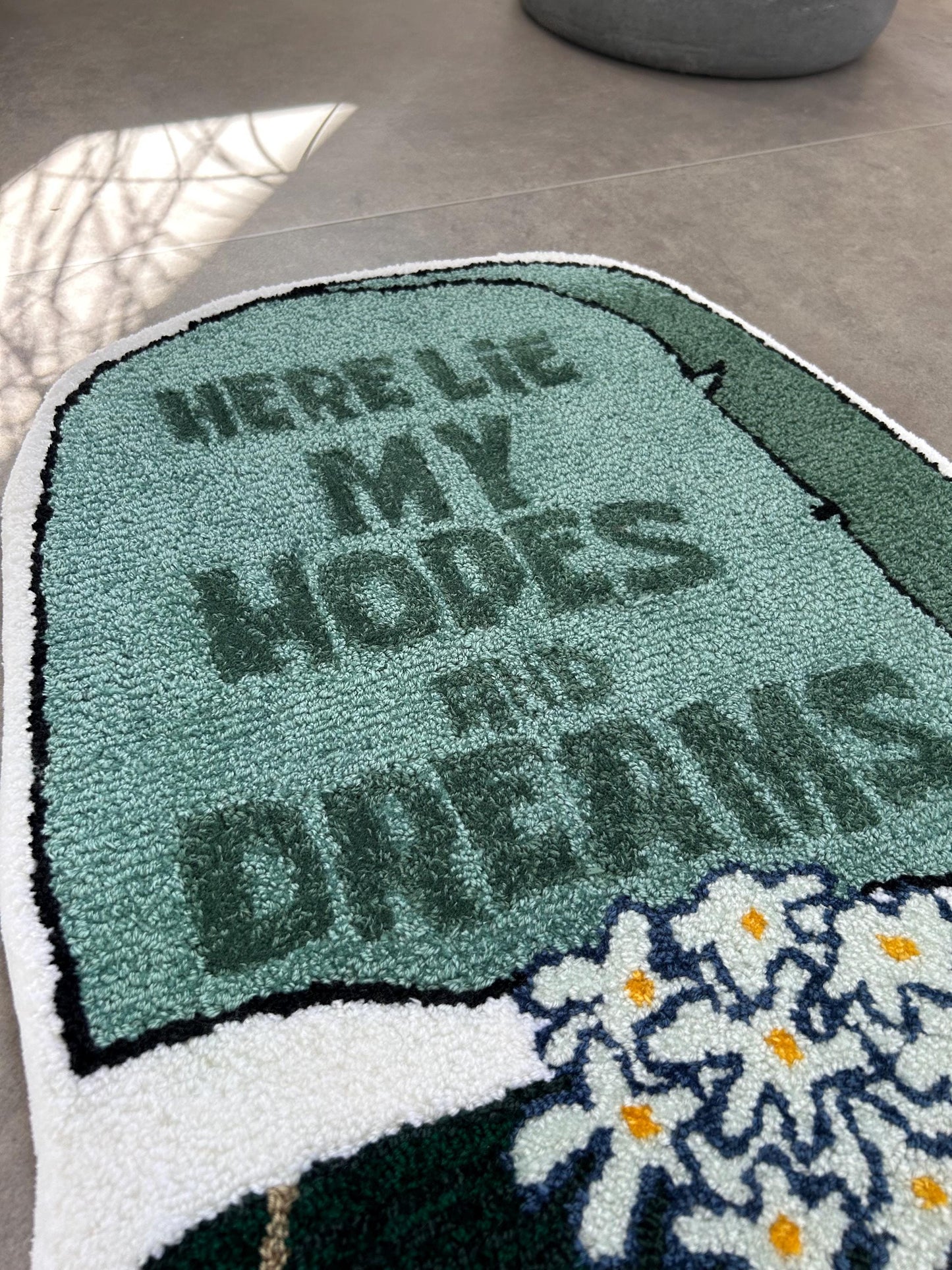 Handmade Cartoon Rug, Custom carpet, Funny gift