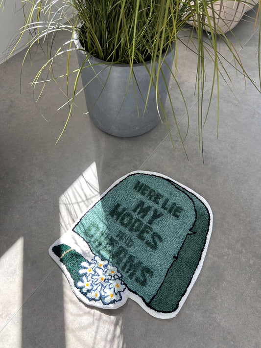 Handmade Cartoon Rug, Custom carpet, Funny gift