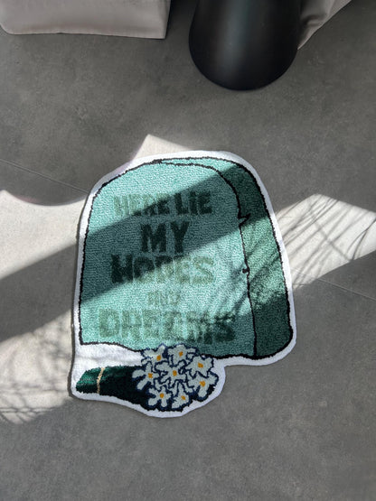 Handmade Cartoon Rug, Custom carpet, Funny gift