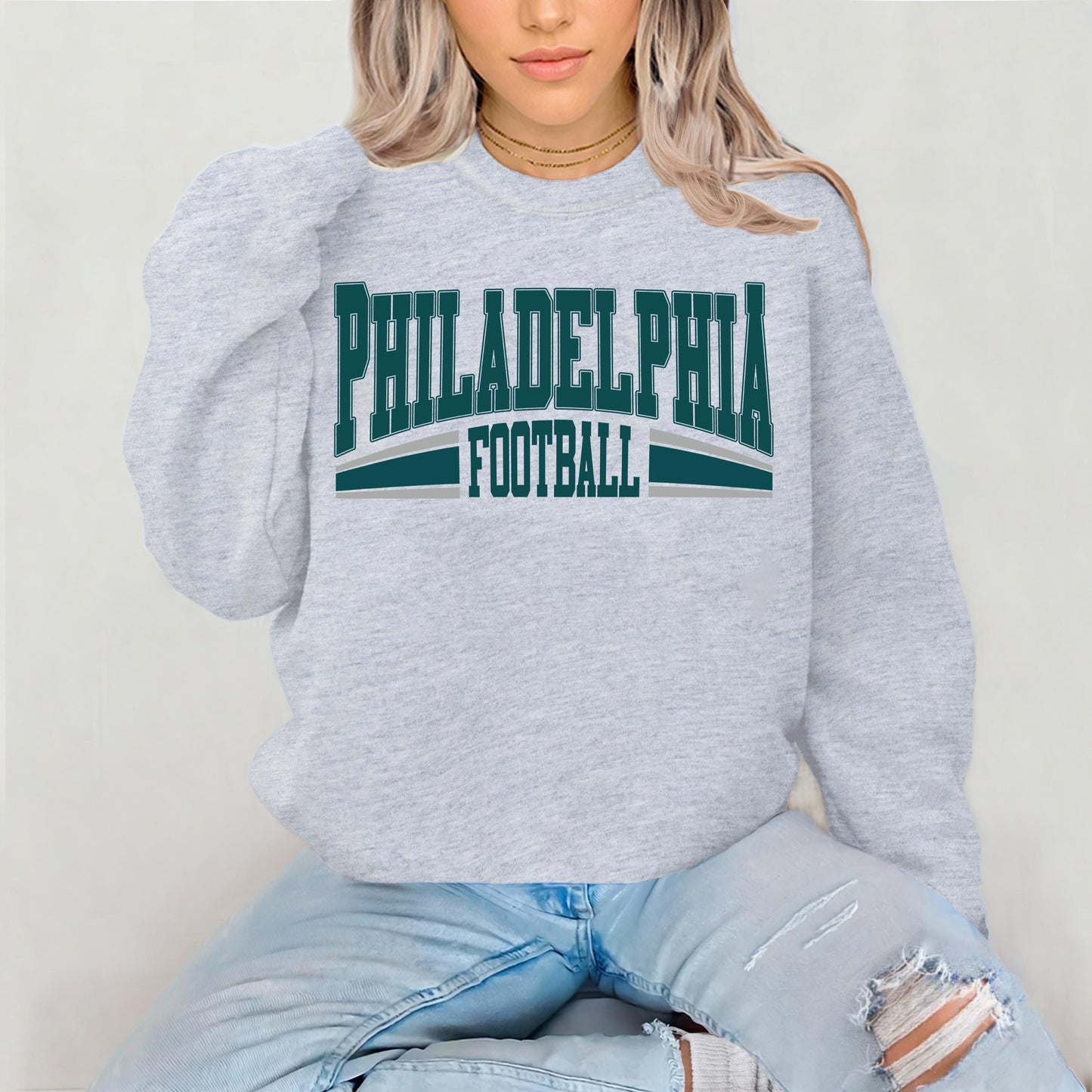 Philadelphia Football Sweatshirt, Philadelphia Football Shirt, Vintage Style Gift, Philadelphia Retro, Philadelphia Fan Shirt, Football Tee