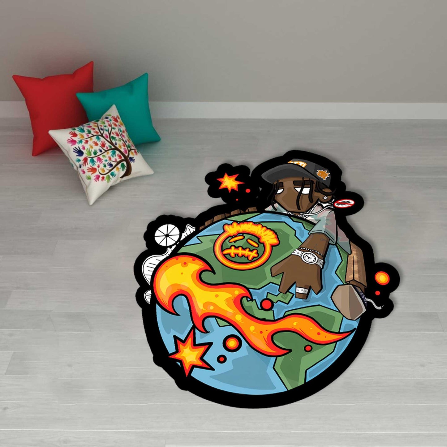 Cactus Jack, Cactus Jack rug, lil uzi rug, Astroworld rug, custom rug, Christmas gift rug