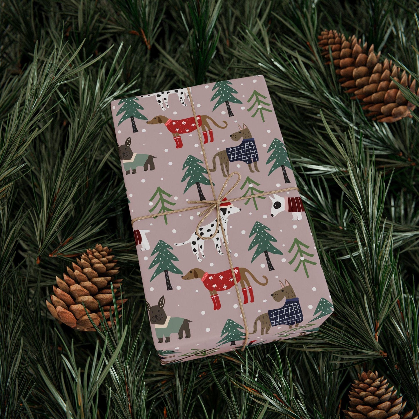 Christmas Pet Gift Wrapping Paper - Custom Dog Gift Wrap - Unique Puppy Gift Idea