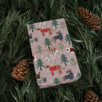 Christmas Pet Gift Wrapping Paper - Custom Dog Gift Wrap - Unique Puppy Gift Idea