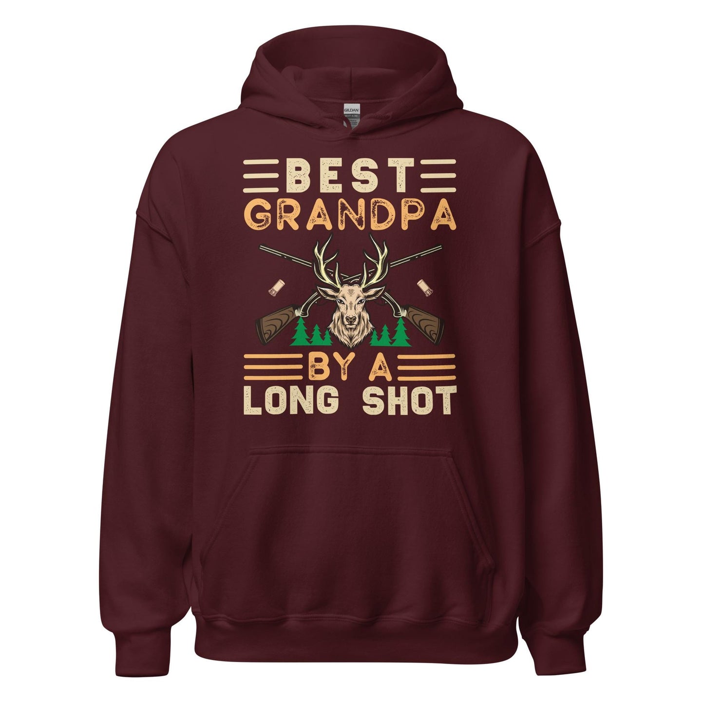 Grandpa hunting hoodie, Best Grandpa by a long shot Hoodie, grandpa hunting gifts, grandpa hunting shirts, hunting hoodie