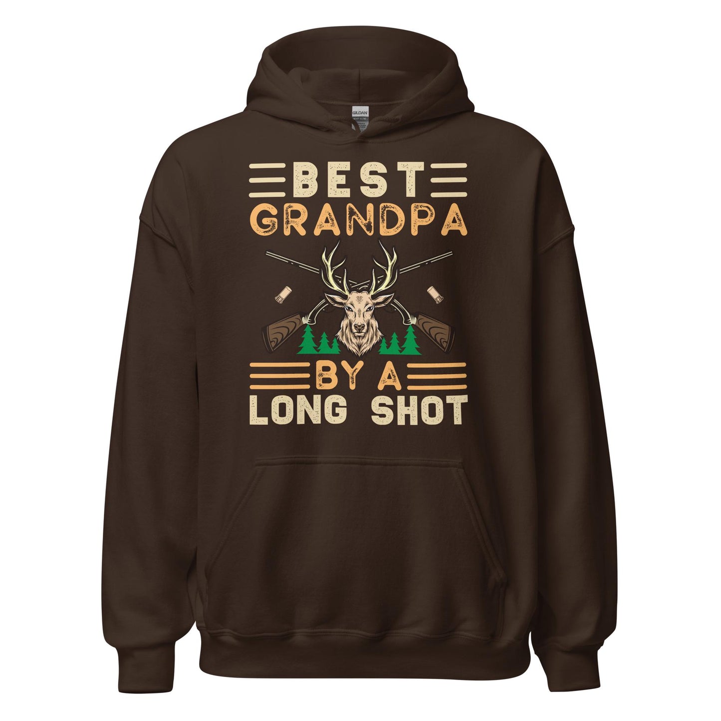 Grandpa hunting hoodie, Best Grandpa by a long shot Hoodie, grandpa hunting gifts, grandpa hunting shirts, hunting hoodie