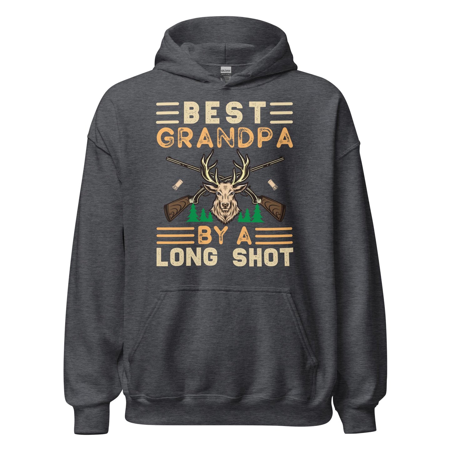 Grandpa hunting hoodie, Best Grandpa by a long shot Hoodie, grandpa hunting gifts, grandpa hunting shirts, hunting hoodie
