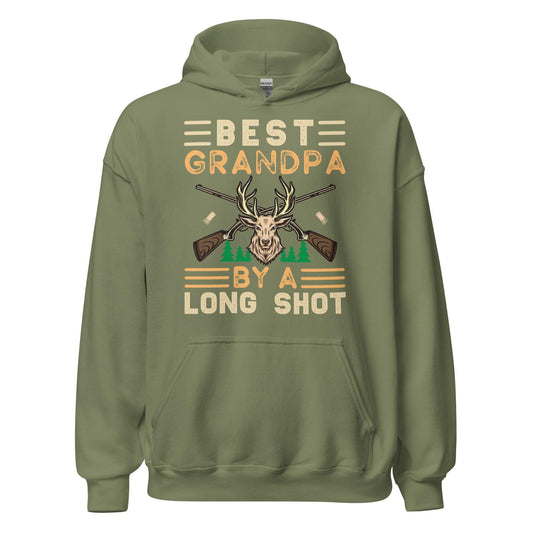 Grandpa hunting hoodie, Best Grandpa by a long shot Hoodie, grandpa hunting gifts, grandpa hunting shirts, hunting hoodie