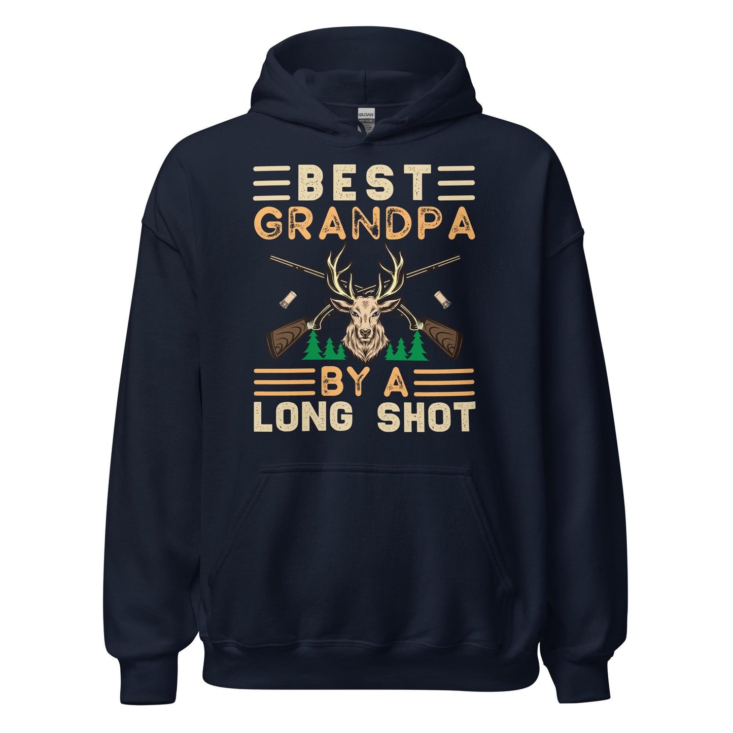 Grandpa hunting hoodie, Best Grandpa by a long shot Hoodie, grandpa hunting gifts, grandpa hunting shirts, hunting hoodie