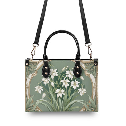 Lily of the Valley Crossbody Bag - Floral Vegan Leather Designer Purse, Unique Gift for Women