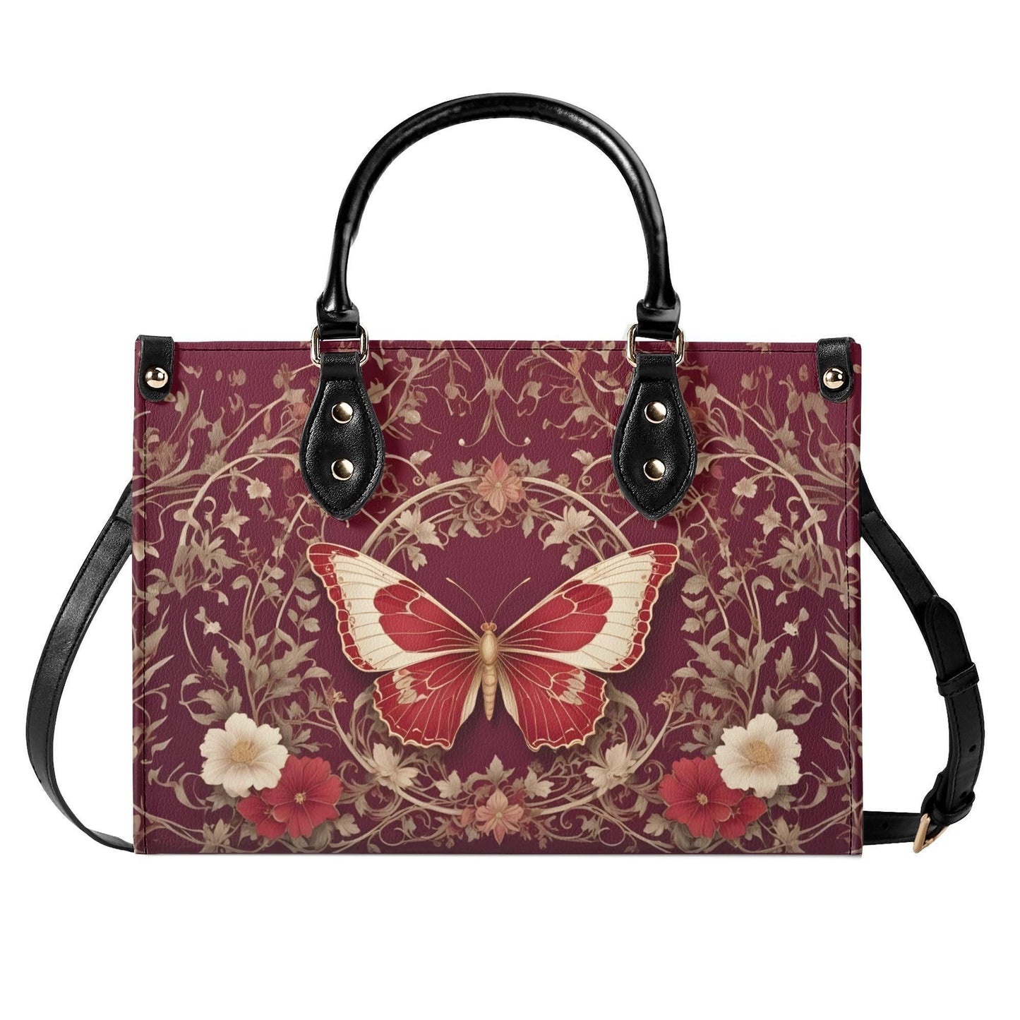 Exquisite Butterfly Crossbody Bag - Nature-Inspired Vegan Leather Purse, Unique Gift for Women