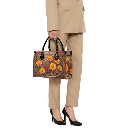 Autumn Maple Leaves Crossbody Bag - Nature-Inspired Vegan Leather Purse, Unique Gift for Women