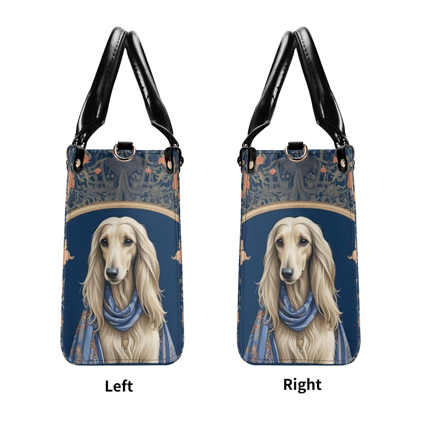 Afghan Hound in Silk Scarf Crossbody Bag - Elegant Designer Purse, Unique Dog Lover Gift