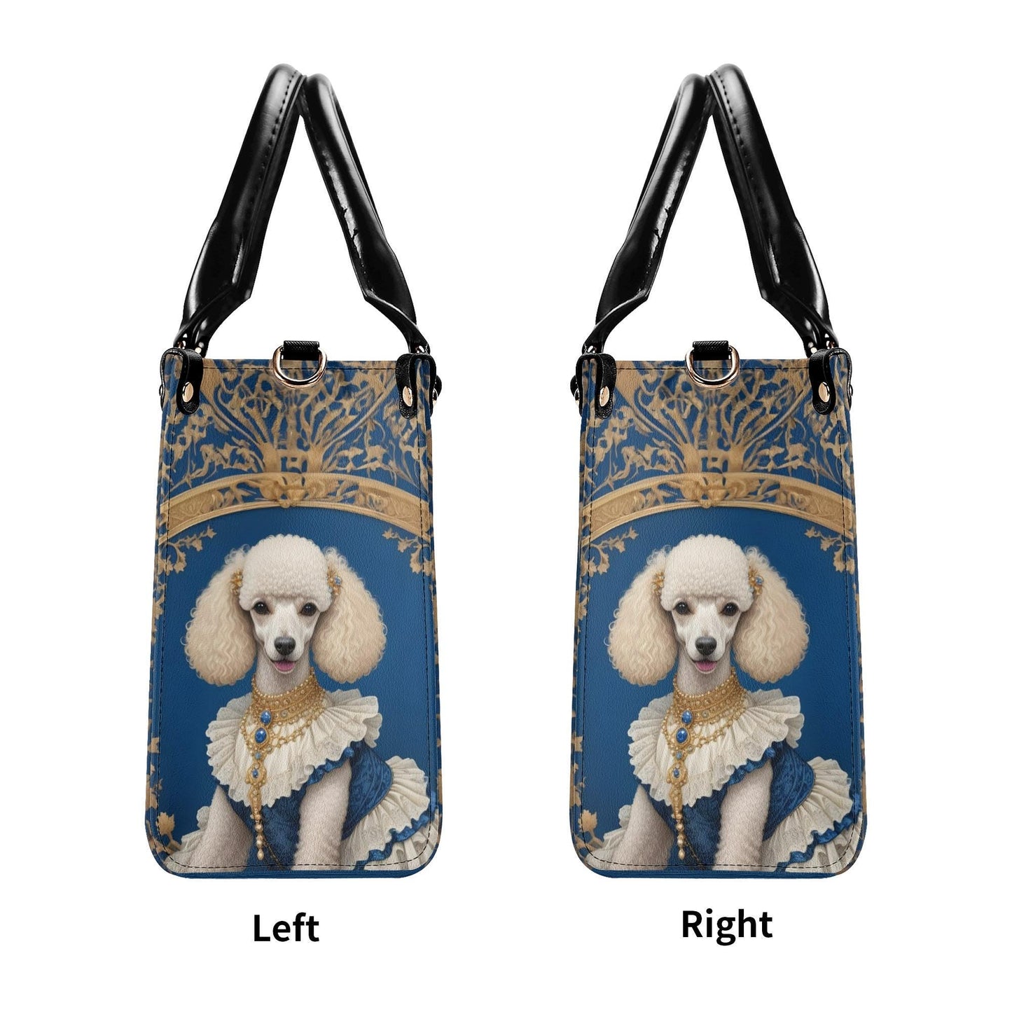 Queenly Poodle- Art Nouveau Royal Dog Portrait Bag Cute Crossbody Bag Unique Purse Cute Purse, Luxury Bag