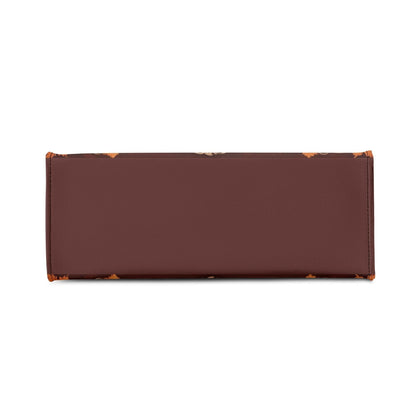 Autumn Maple Leaves and Marigolds Crossbody Bag - Nature-Inspired Vegan Leather Purse, Unique Gift for Women