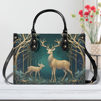 Elegant Deer Bag Cute Crossbody Bag Unique Purse Cute Purse, Luxury Bag Vegan Leather Bags Printed Designer Bag