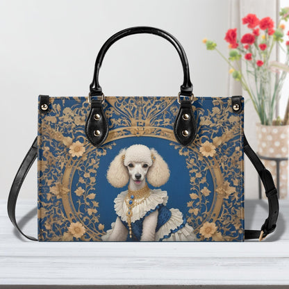 Queenly Poodle- Art Nouveau Royal Dog Portrait Bag Cute Crossbody Bag Unique Purse Cute Purse, Luxury Bag