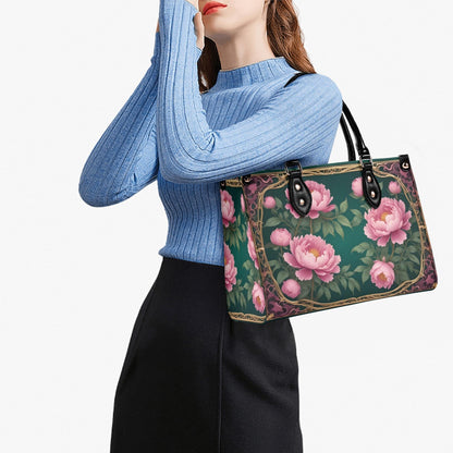 Enchanted Peonies Bag Cute Crossbody Bag Unique Purse Cute Purse, Luxury Bag Vegan Leather Bags Printed Designer Bag